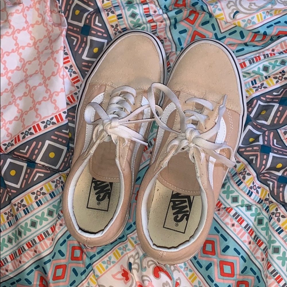 Nude vans low tops